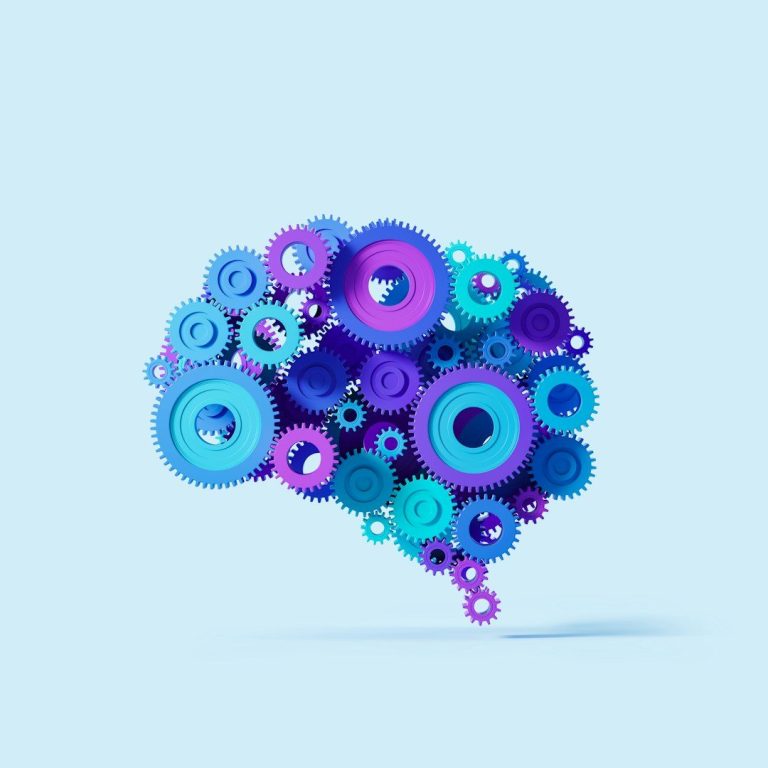 Engranajes en forma de cerebro
